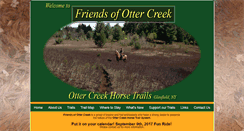 Desktop Screenshot of friendsofottercreekhorsetrails.com